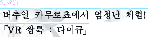 버추얼 카무로쵸에서 엄청난 체험!「VR 쌍륙 : 다이큐」
						